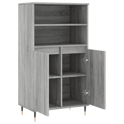 Highboard Grau Sonoma 60x36x110 cm Holzwerkstoff