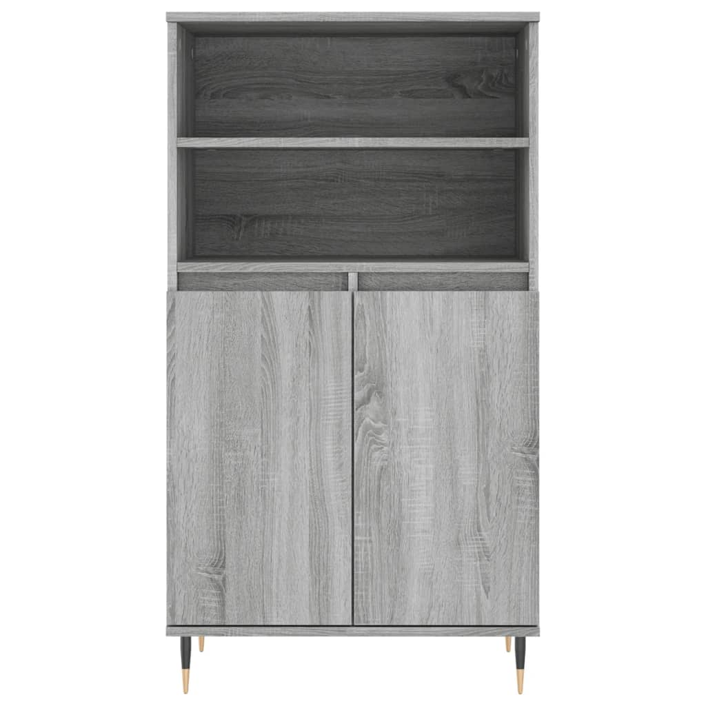 Highboard Grau Sonoma 60x36x110 cm Holzwerkstoff