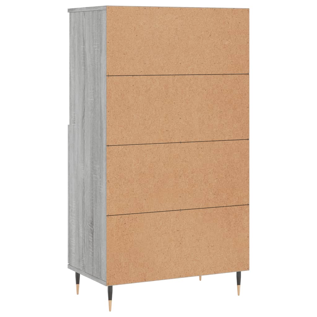 Highboard Grau Sonoma 60x36x110 cm Holzwerkstoff
