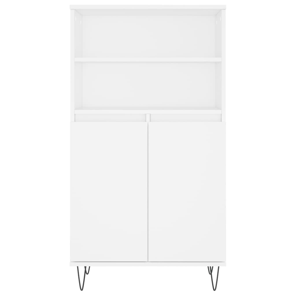 Highboard Weiß 60x36x110 cm Holzwerkstoff