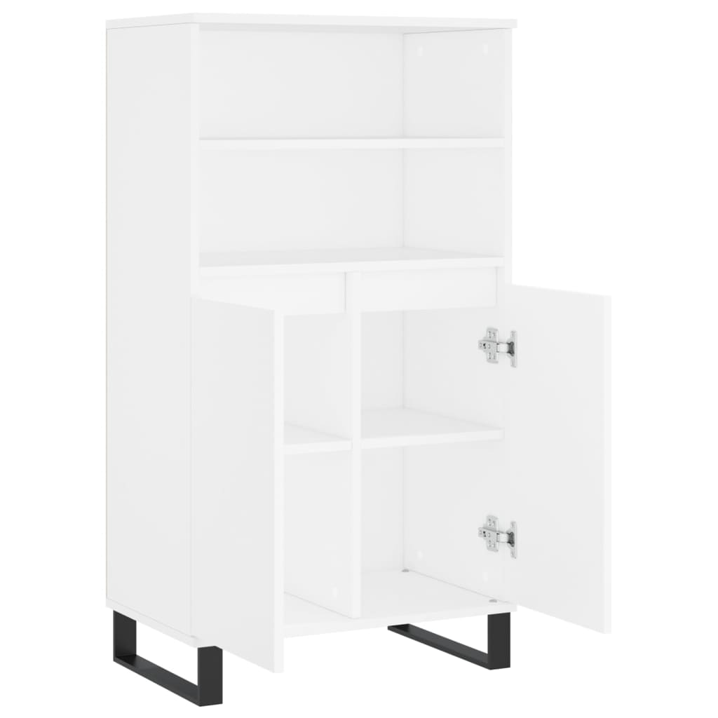 Highboard Weiß 60x36x110 cm Holzwerkstoff