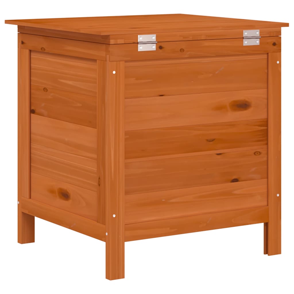 Gartentruhe Braun 50x49x56,5 cm Massivholz Tanne