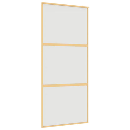 Schiebetür Golden 90x205 cm Matt ESG-Glas und Aluminium
