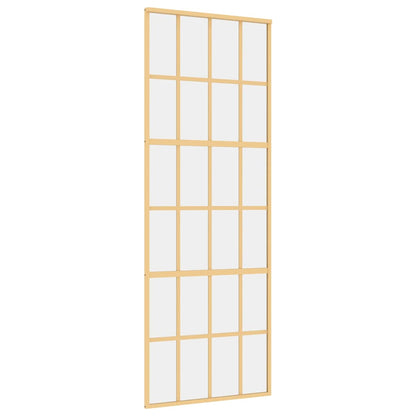Schiebetür Golden 76x205 cm ESG-Klarglas und Aluminium