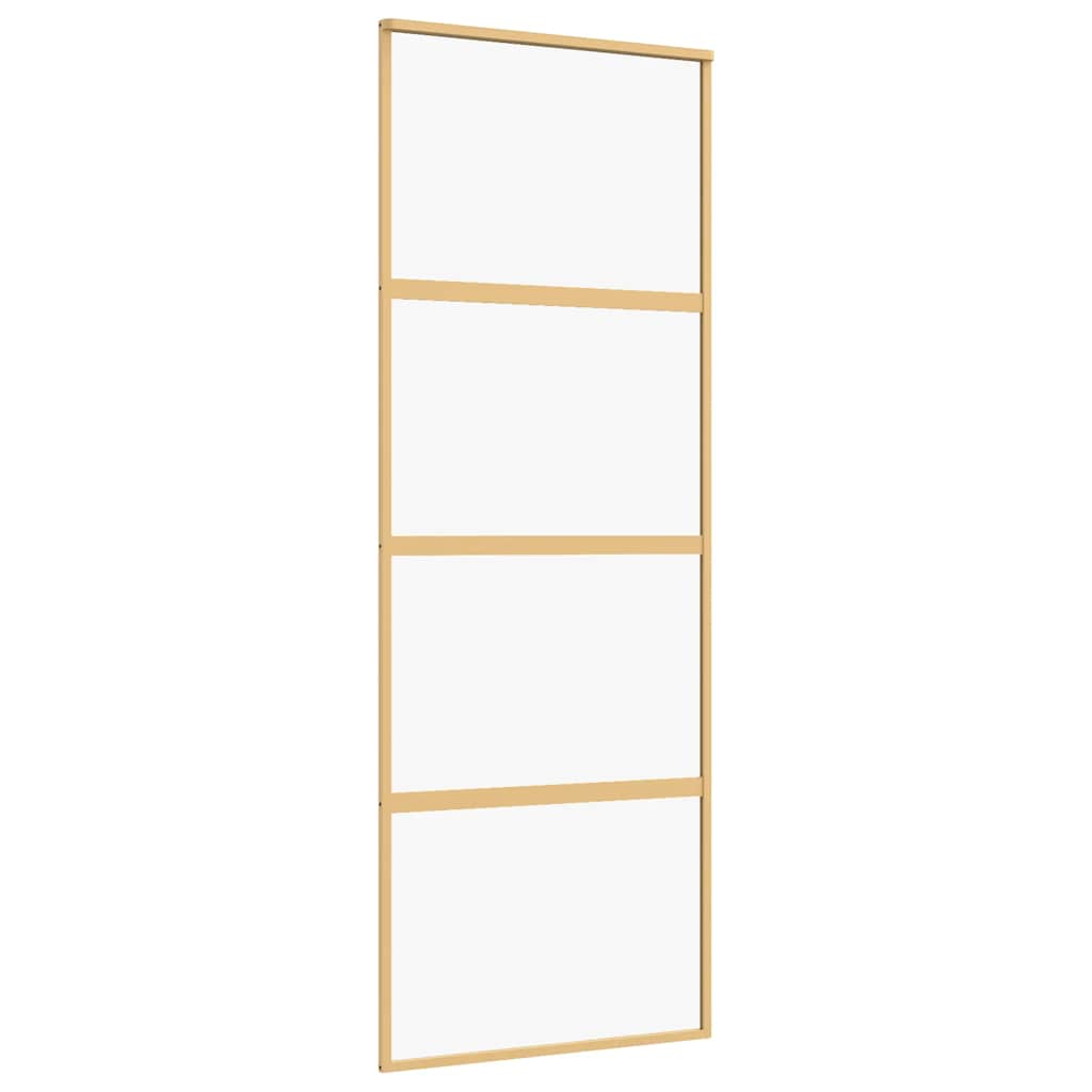 Schiebetür Golden 76x205 cm ESG-Klarglas und Aluminium
