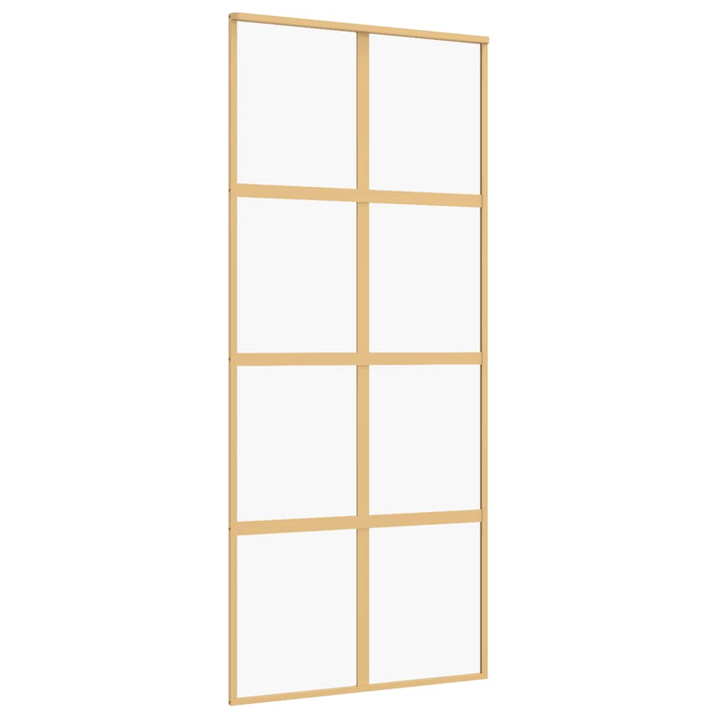 Schiebetür Golden 90x205 cm ESG-Klarglas und Aluminium