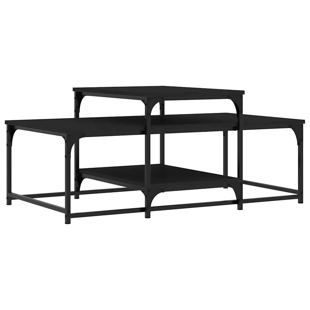 Couchtisch Schwarz 102x60x45 cm Holzwerkstoff