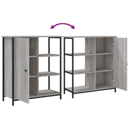 Sideboard Grau Sonoma 70x30x80 cm Holzwerkstoff