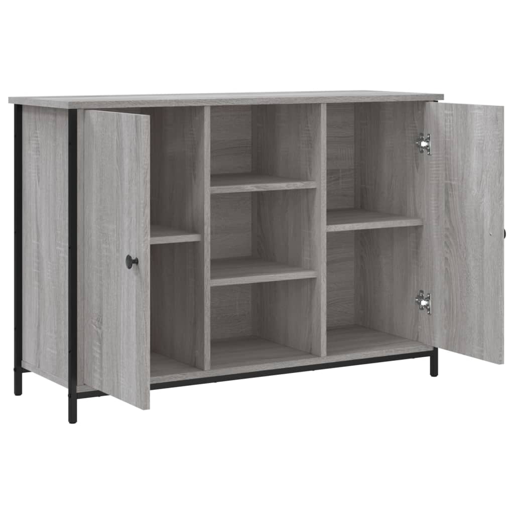 Sideboard Grau Sonoma 100x35x70 cm Holzwerkstoff