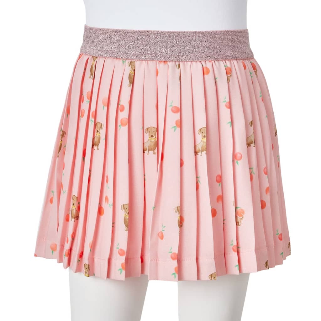 Kinder-Faltenrock Hellorange 140