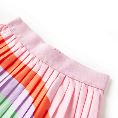 Kinder-Faltenrock Hellrosa 128