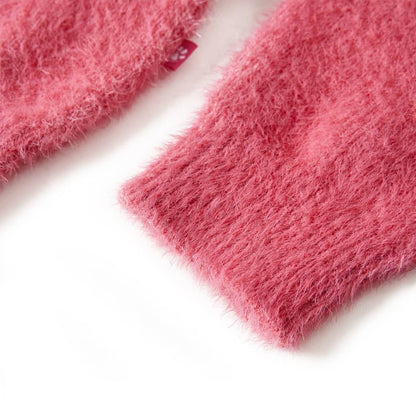 Kinderpullover Gestrickt Altrosa 140