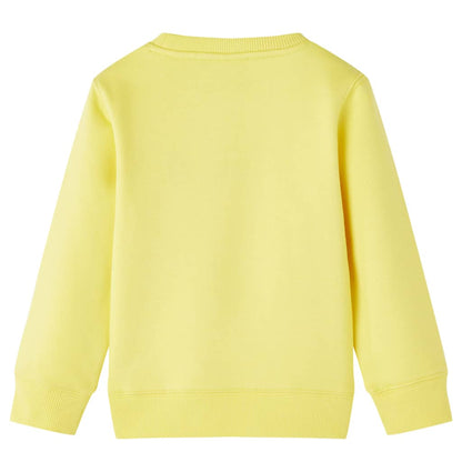Kinder-Sweatshirt Hellgelb 104