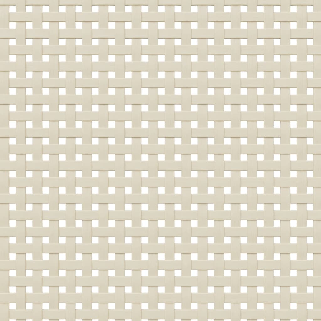 Bücherschrank SENJA Rattan-Look Weiß 60x35x130 cm Kiefernholz