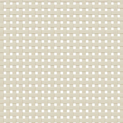 Bücherschrank SENJA Rattan-Look Weiß 90x35x130 cm Kiefernholz