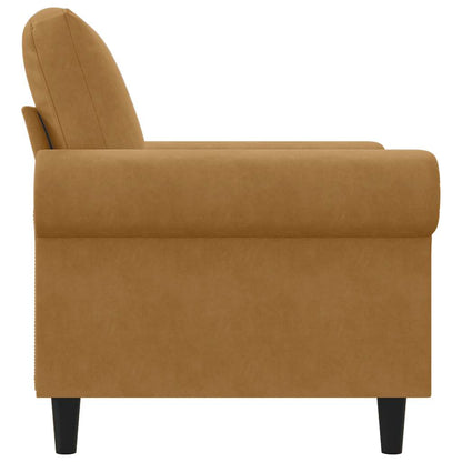 Sessel Braun 60 cm Samt