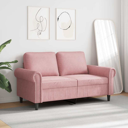 2-Sitzer-Sofa Rosa 120 cm Samt