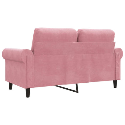 2-Sitzer-Sofa Rosa 120 cm Samt