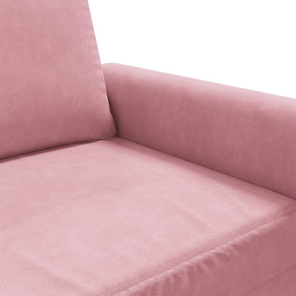 2-Sitzer-Sofa Rosa 120 cm Samt