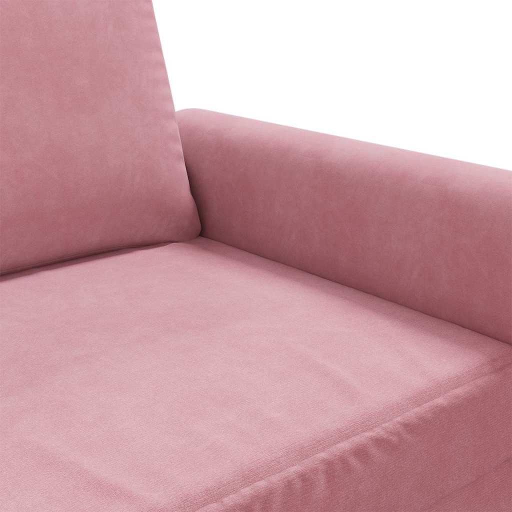 2-Sitzer-Sofa Rosa 140 cm Samt