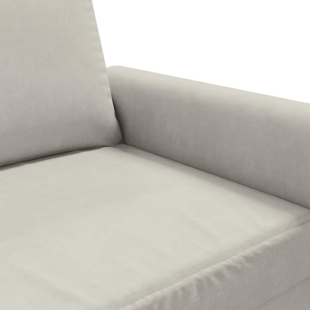 2-Sitzer-Sofa Creme 140 cm Samt