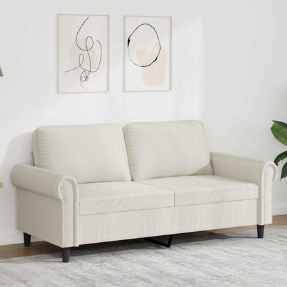 2-Sitzer-Sofa Creme 140 cm Samt
