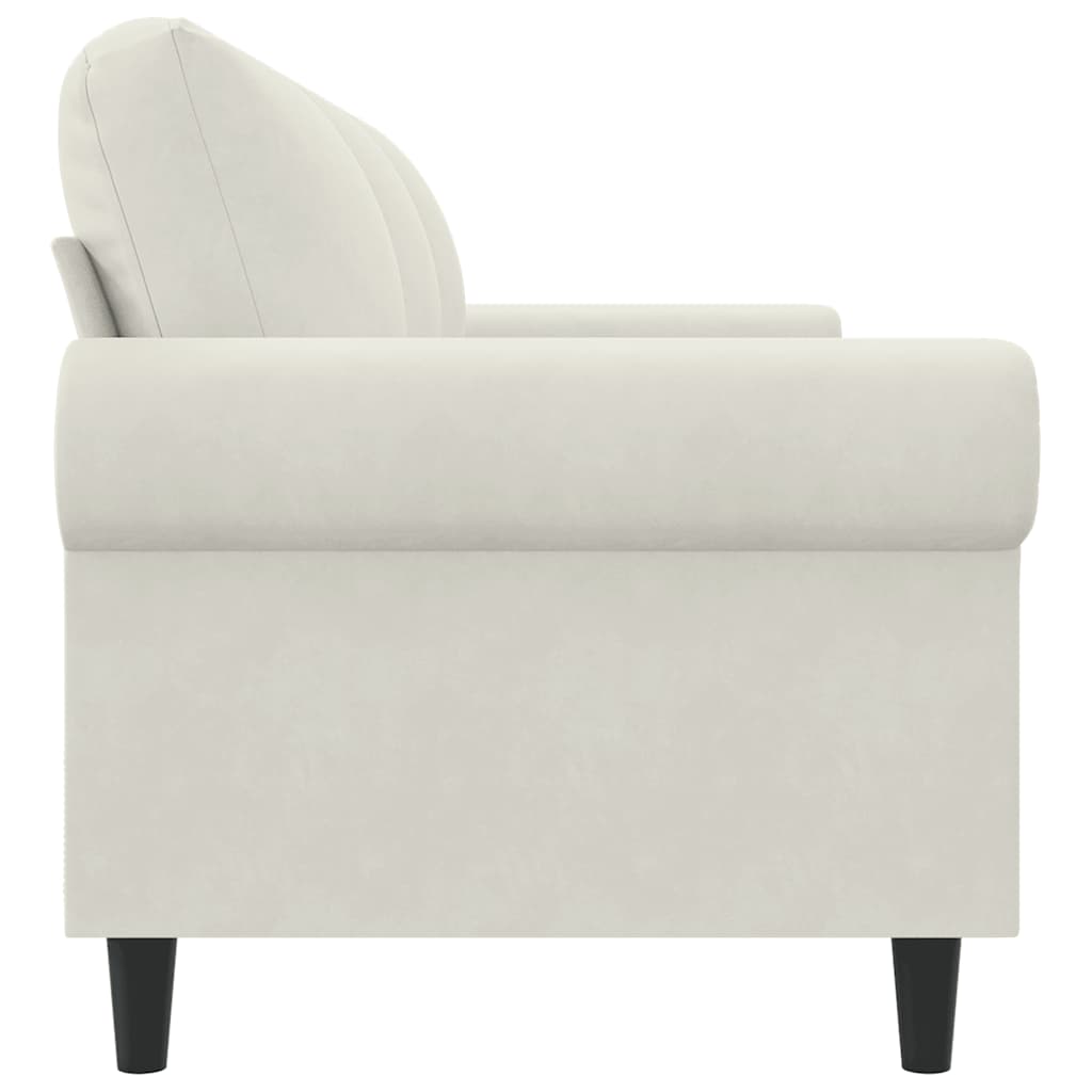 3-Sitzer-Sofa Creme 180 cm Samt