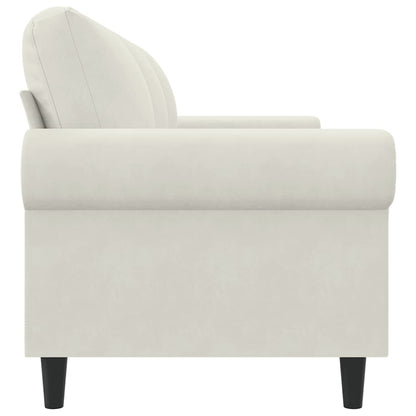 3-Sitzer-Sofa Creme 180 cm Samt