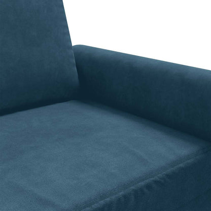 3-Sitzer-Sofa Blau 180 cm Samt