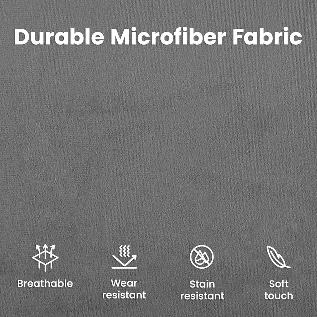 Sessel Dunkelgrau 60 cm Mikrofasergewebe