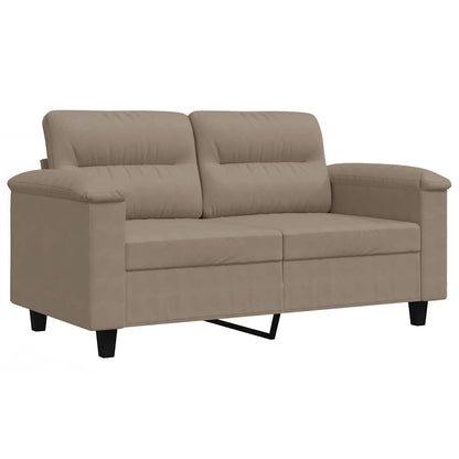 2-Sitzer-Sofa Taupe 120 cm Mikrofasergewebe
