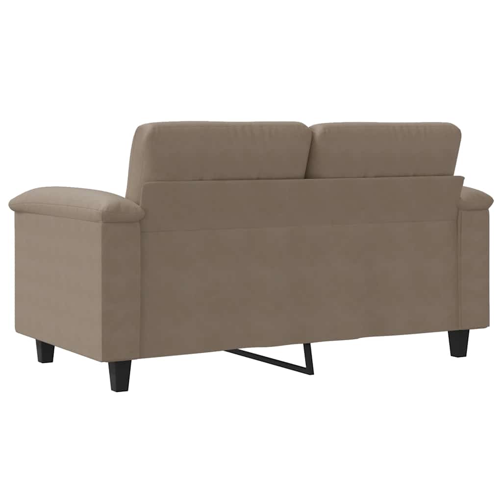 2-Sitzer-Sofa Taupe 120 cm Mikrofasergewebe