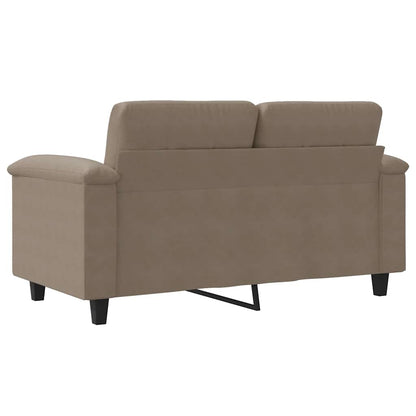 2-Sitzer-Sofa Taupe 120 cm Mikrofasergewebe