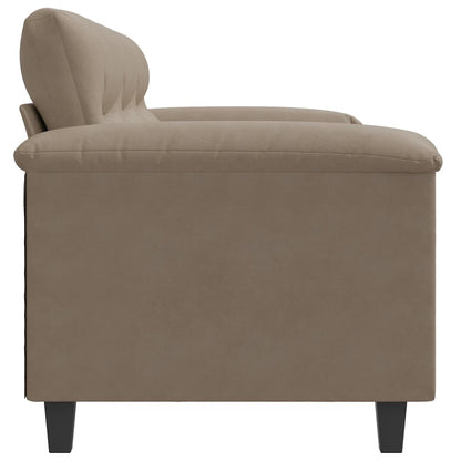 3-Sitzer-Sofa Taupe 180 cm Mikrofasergewebe