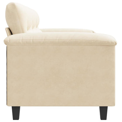 3-Sitzer-Sofa Creme 180 cm Mikrofasergewebe