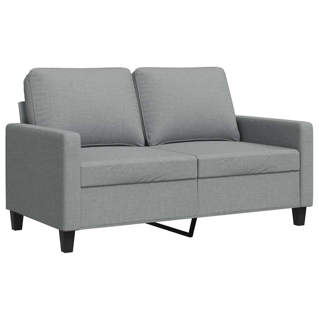 2-Sitzer-Sofa Hellgrau 120 cm Stoff