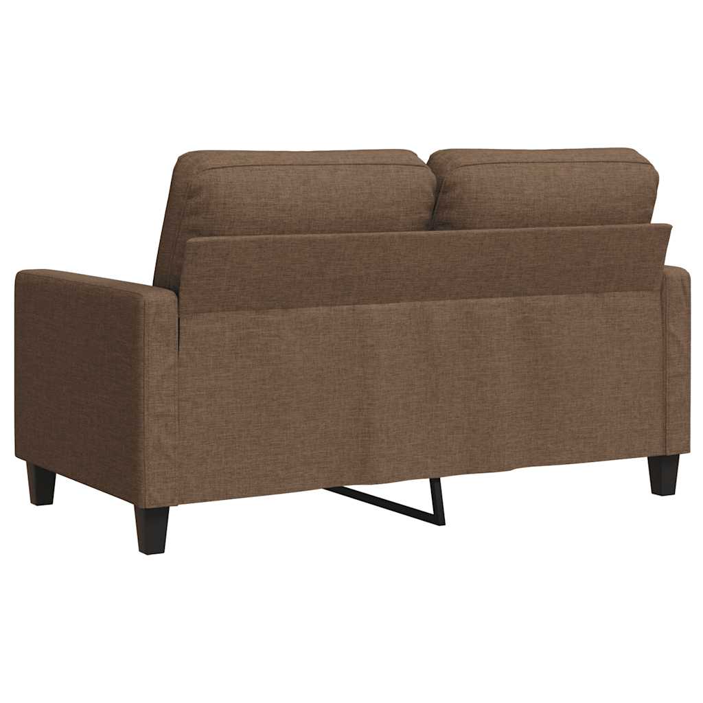 2-Sitzer-Sofa Braun 120 cm Stoff