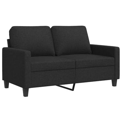 2-Sitzer-Sofa Schwarz 120 cm Stoff