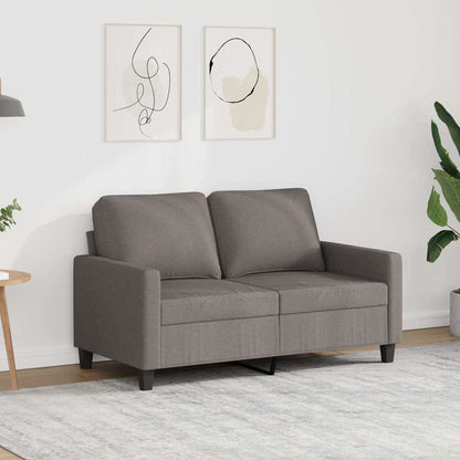 2-Sitzer-Sofa Taupe 120 cm Stoff