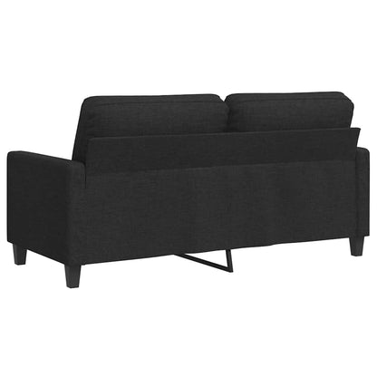 2-Sitzer-Sofa Schwarz 140 cm Stoff