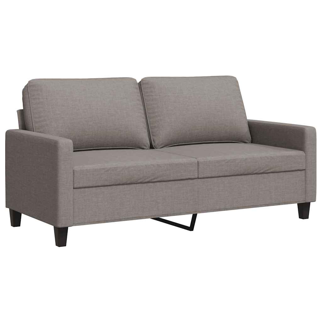 2-Sitzer-Sofa Taupe 140 cm Stoff