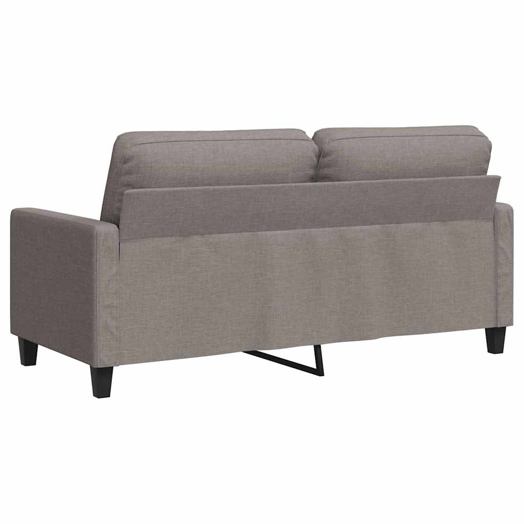 2-Sitzer-Sofa Taupe 140 cm Stoff