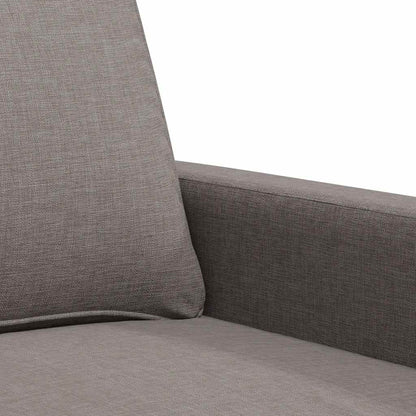2-Sitzer-Sofa Taupe 140 cm Stoff