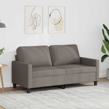 2-Sitzer-Sofa Taupe 140 cm Stoff