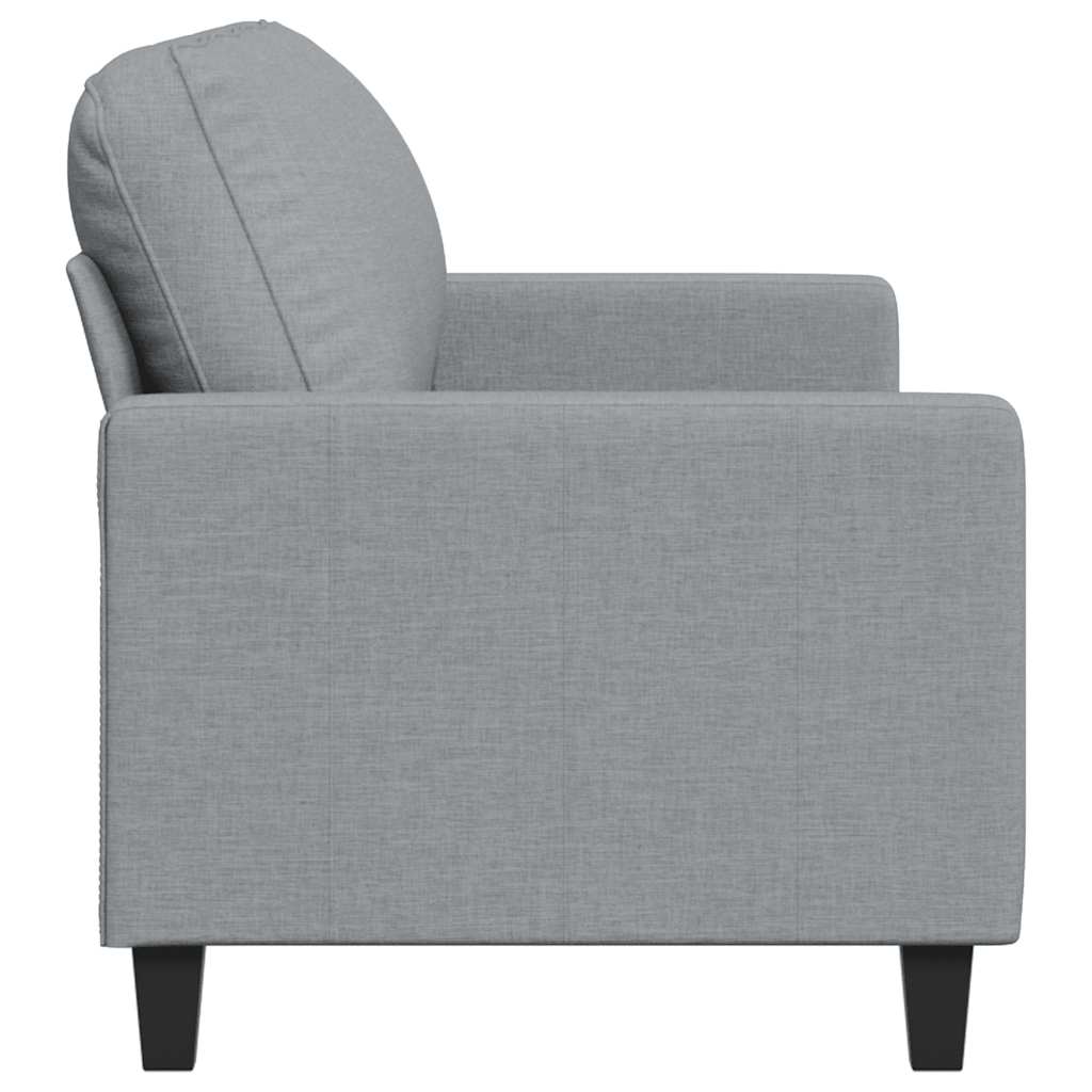 3-Sitzer-Sofa Hellgrau 180 cm Stoff
