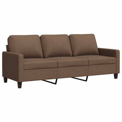 3-Sitzer-Sofa Braun 180 cm Stoff