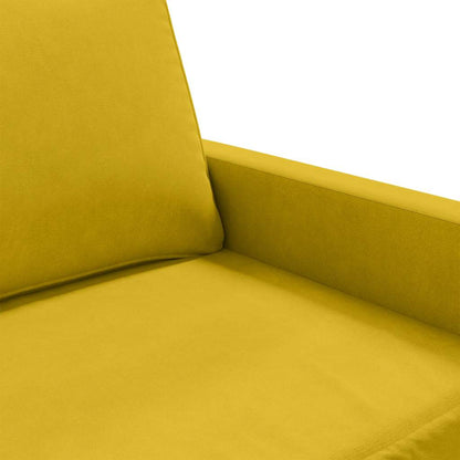 2-Sitzer-Sofa Gelb 120 cm Samt