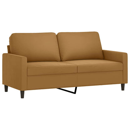 2-Sitzer-Sofa Braun 140 cm Samt