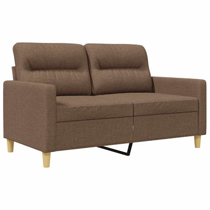 2-Sitzer-Sofa Braun 120 cm Stoff