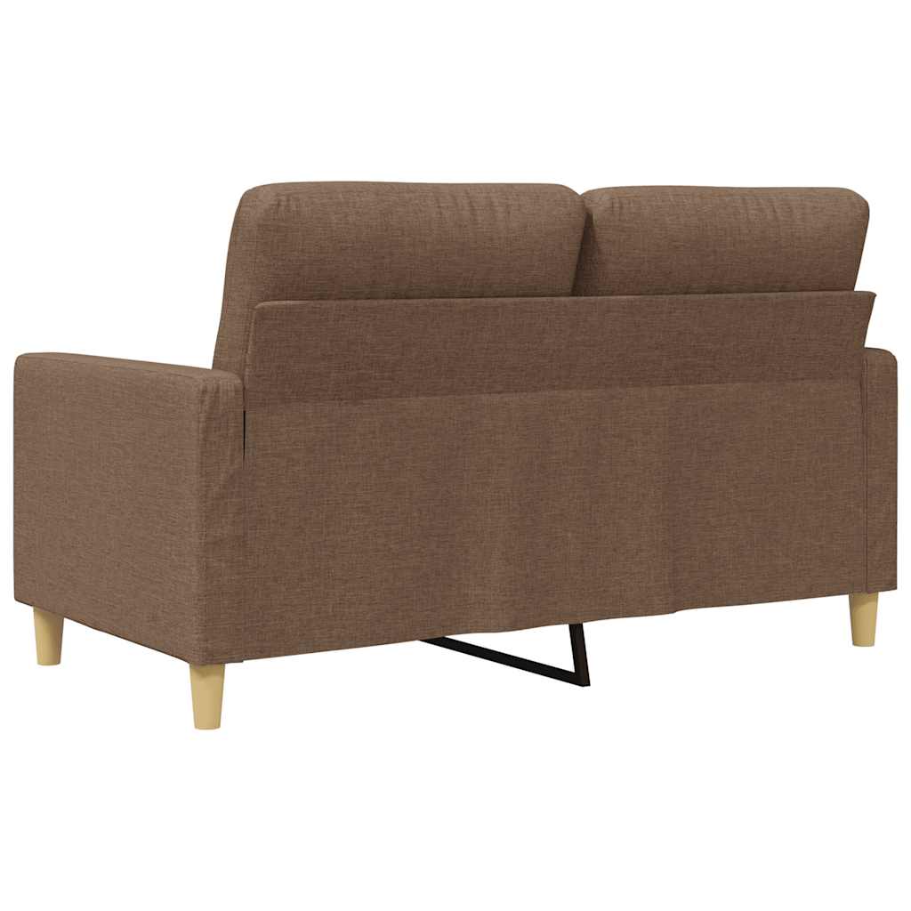 2-Sitzer-Sofa Braun 120 cm Stoff